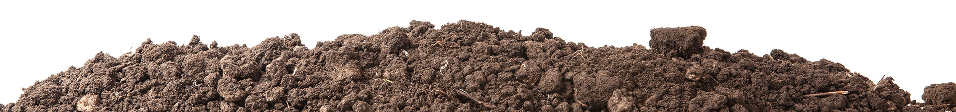 the soil for planting isolated on white background
