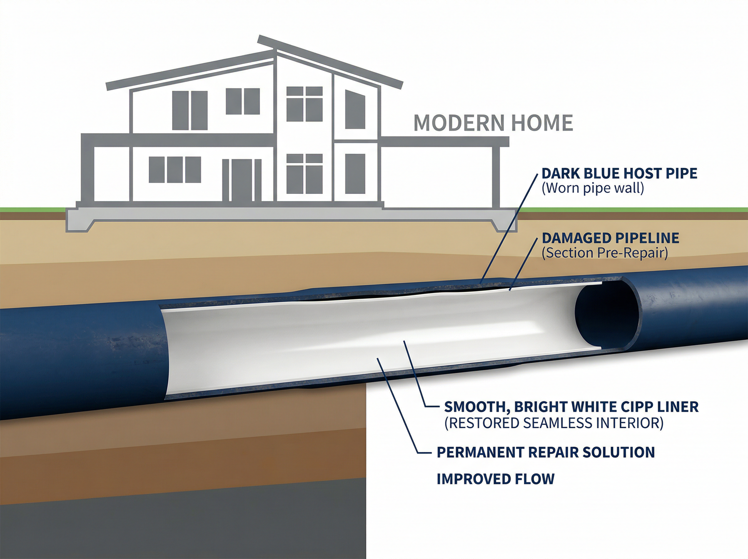 Trenchless pipe repair is the fix