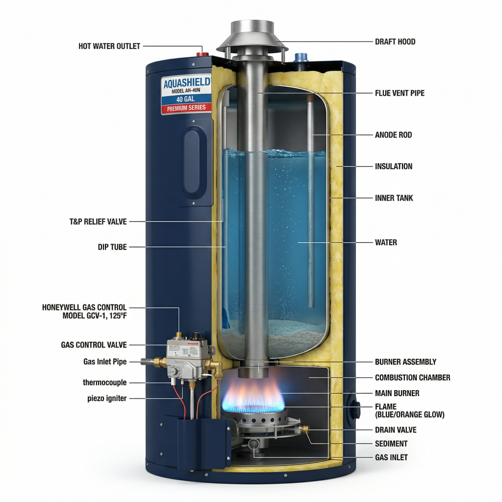 water heater anatomy